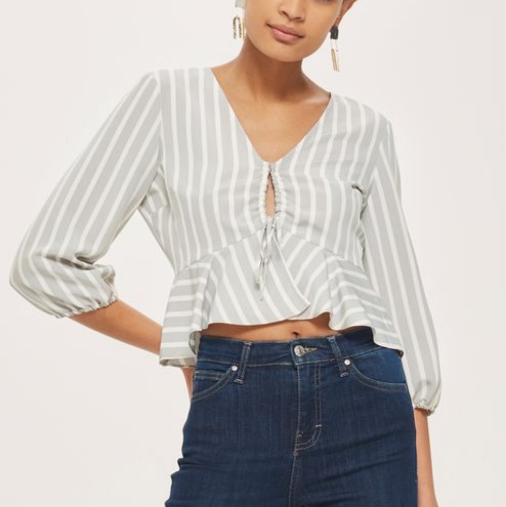 TopShop crop blouse